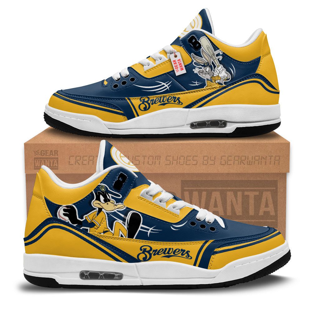 Milwaukee-Brewers-Jordan-3-Sneakers-Custom-Shoes-WJD3209-1