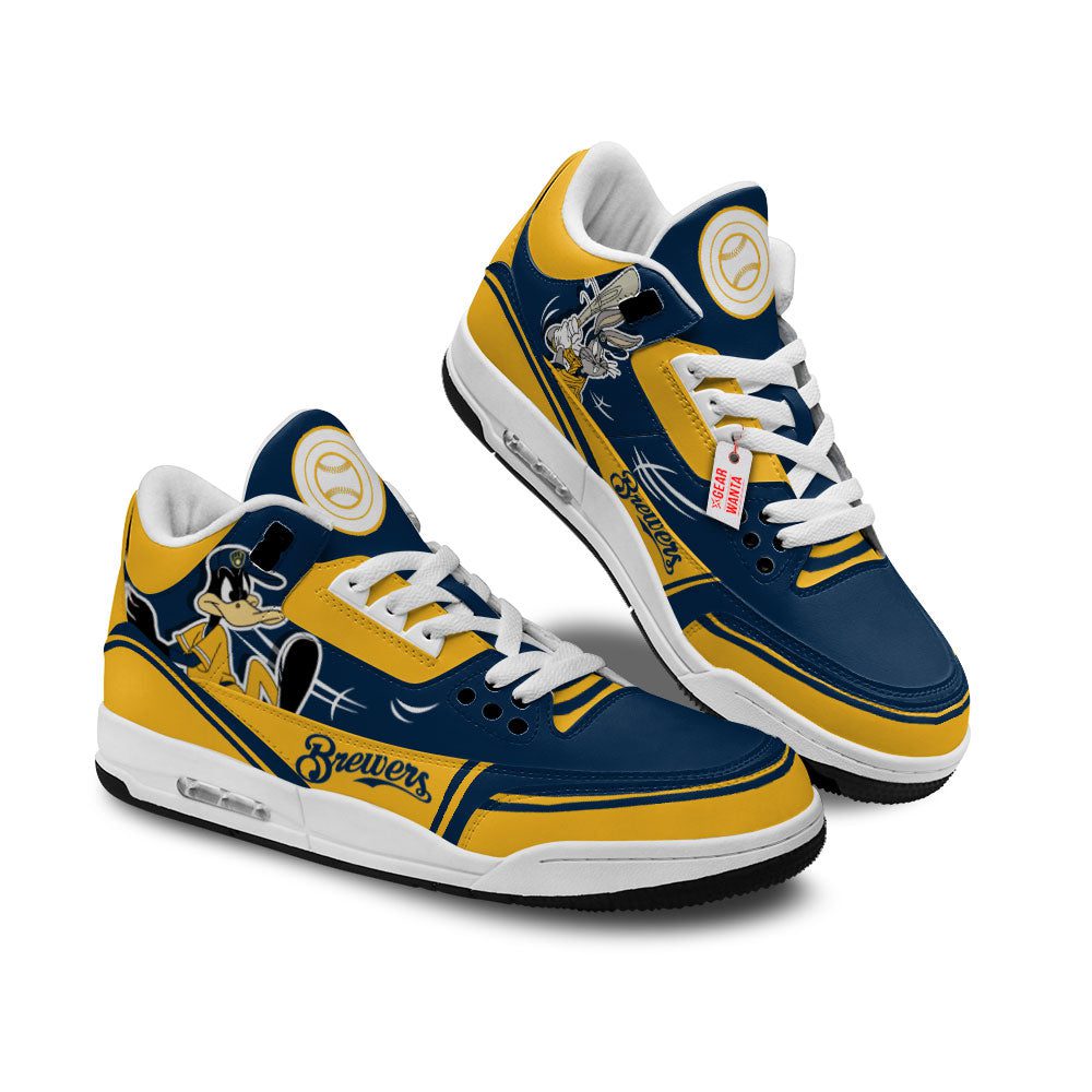 Milwaukee-Brewers-Jordan-3-Sneakers-Custom-Shoes-WJD3209 Milwaukee Brewers Jordan 3 Sneakers Custom Shoes WJD3209