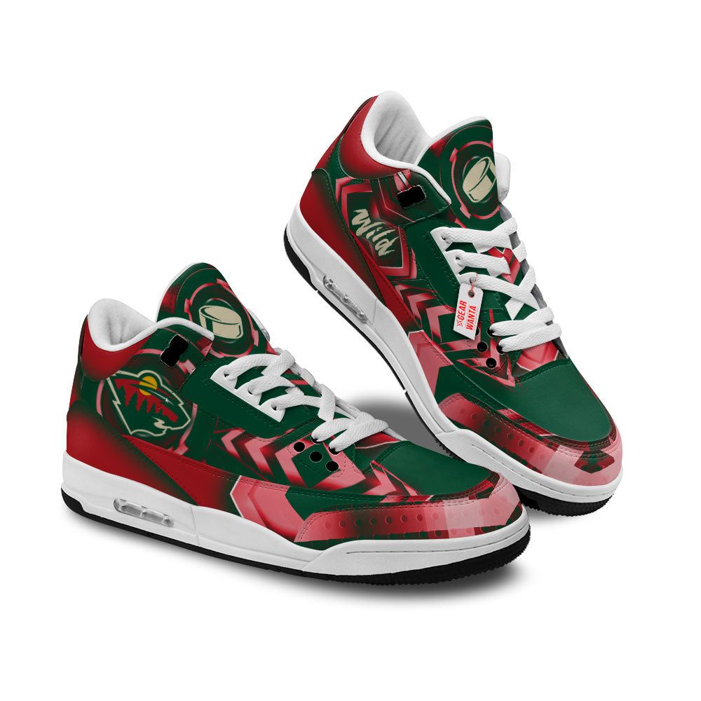 Minnesota-Wild-Jordan-3-Sneakers-Custom-Shoes-WJD3135 Minnesota Wild Jordan 3 Sneakers Custom Shoes WJD3135