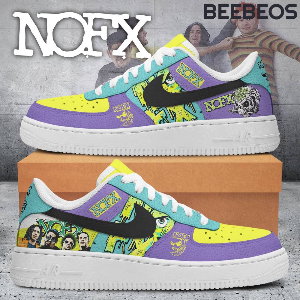NOFX Band Litmited Edition Air Force 1 NOFX Band Litmited Edition Air Force 1 Sneakers AF1 Limited Shoes BAF1064