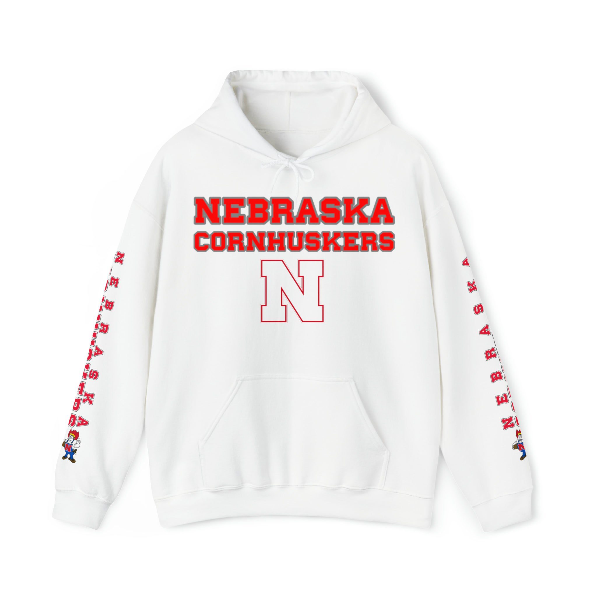 Nebraska-Cornhuskers-Unisex-Hooded-Sweatshirt-JSH1149 Nebraska Cornhuskers Unisex Hooded Sweatshirt JSH1149
