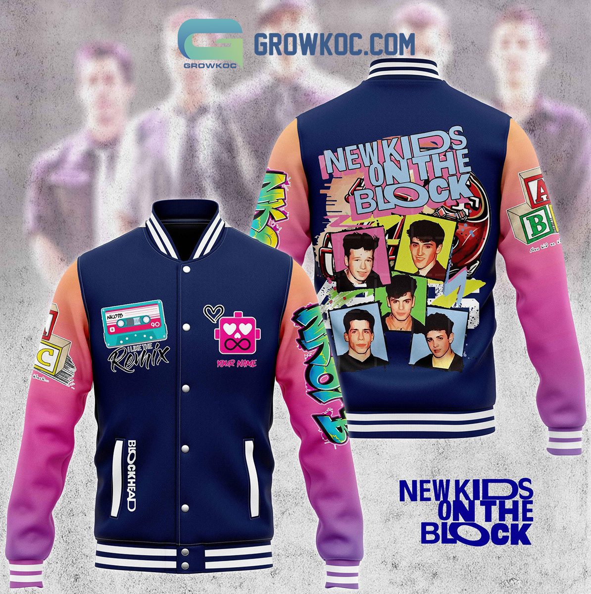 New-Kids-On-The-Block-Love-Personalized-Baseball-Jacket-GBJ1319 New Kids On The Block Love Personalized Baseball Jacket GBJ1319