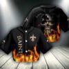New Orleans Saints Crop Top Baseball Jersey CBJS1055