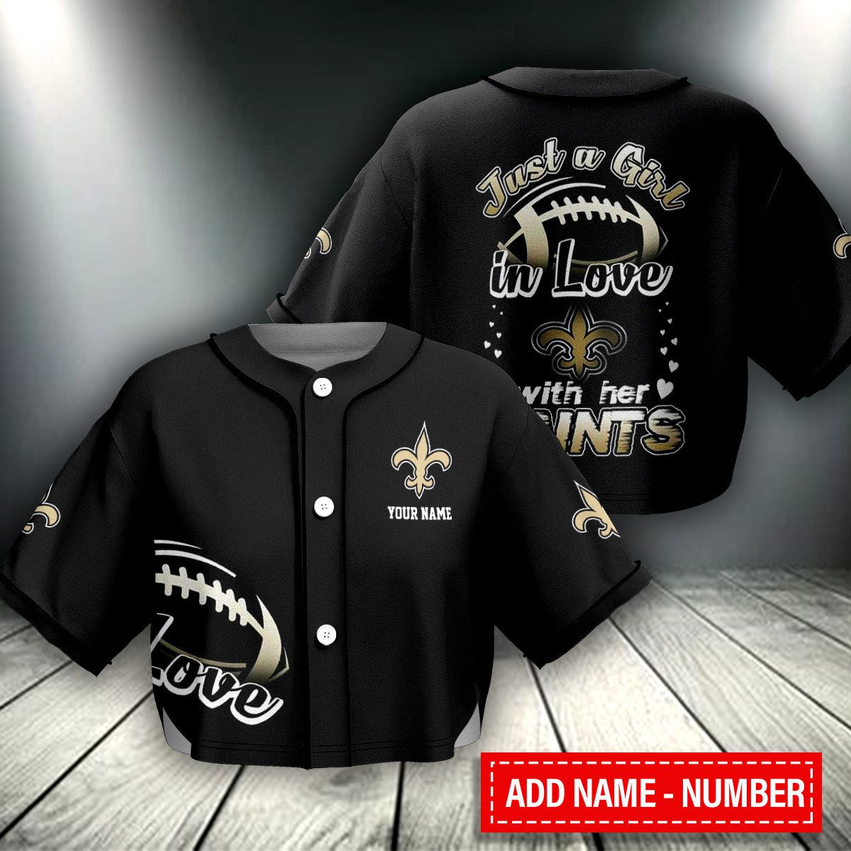 New-Orleans-Saints-Crop-Top-Baseball-Jersey-CBJS1056 New Orleans Saints Crop Top Baseball Jersey CBJS1056
