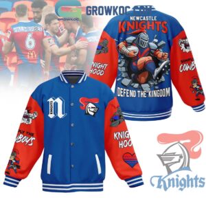 Newcastle Knights Defend The Kingdom Fan Baseball Jacket GBJ1017