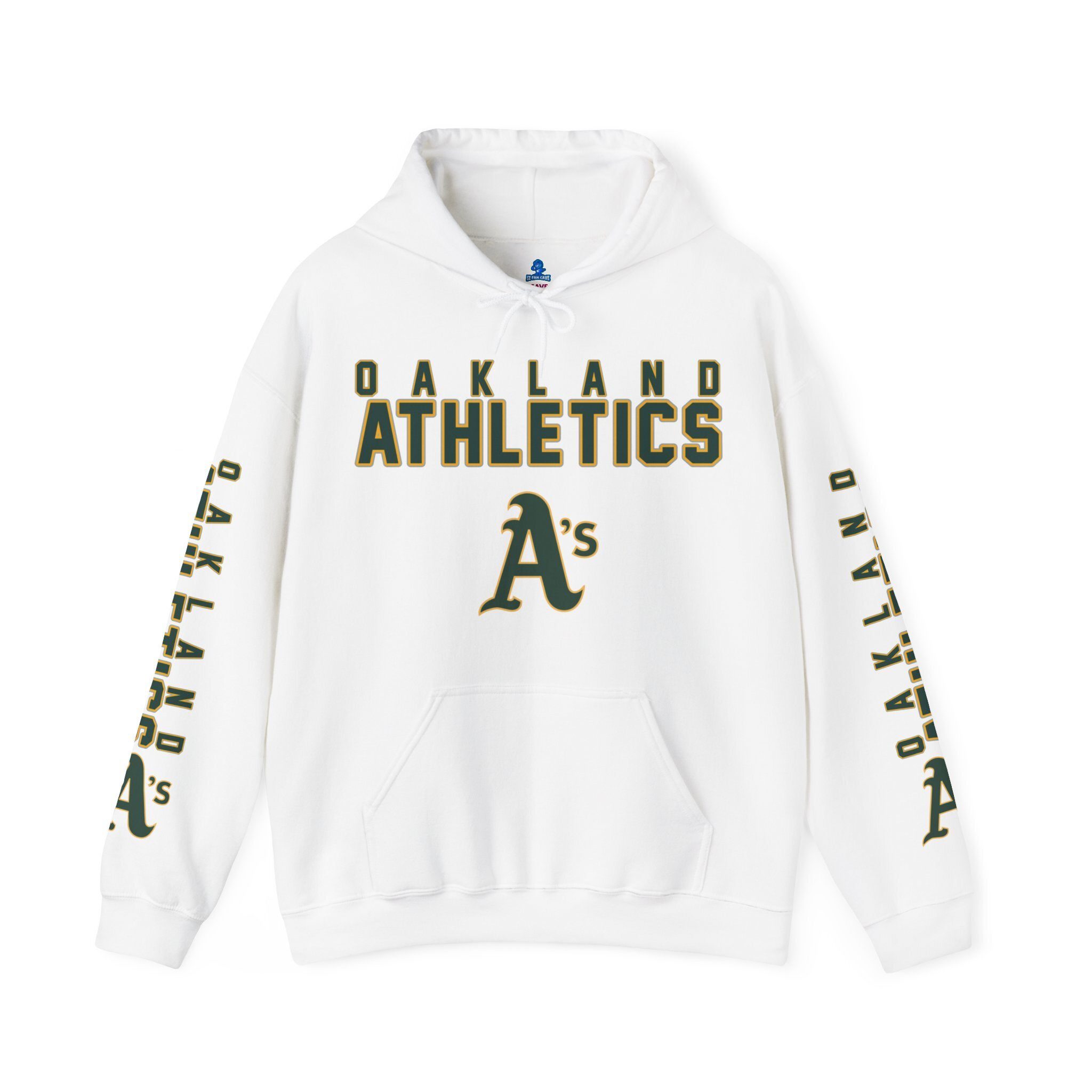 Oakland-Athletics-Unisex-Hooded-Sweatshirt-Pullover-Hoodie-JSH1067 Oakland Athletics Unisex Hooded Sweatshirt - Pullover Hoodie JSH1067