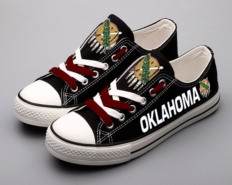 Oklahoma-Shoes-Oklahoma-State-Low-Top-Canvas-Sneakers-ELT1130 Oklahoma Shoes Oklahoma State Low Top Canvas Sneakers ELT1130