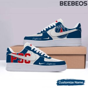 Paris Saint Germain Custom Name For Fans Air Force 1 Sneakers AF1 Limited Shoes BAF1212
