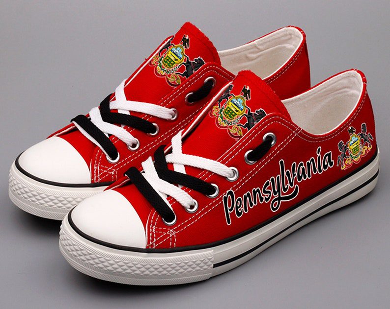Pennsylvania-Low-Top-Canvas-Shoes-Pennsylvania-State-ELT1129 Pennsylvania Low Top Canvas Shoes Pennsylvania State ELT1129