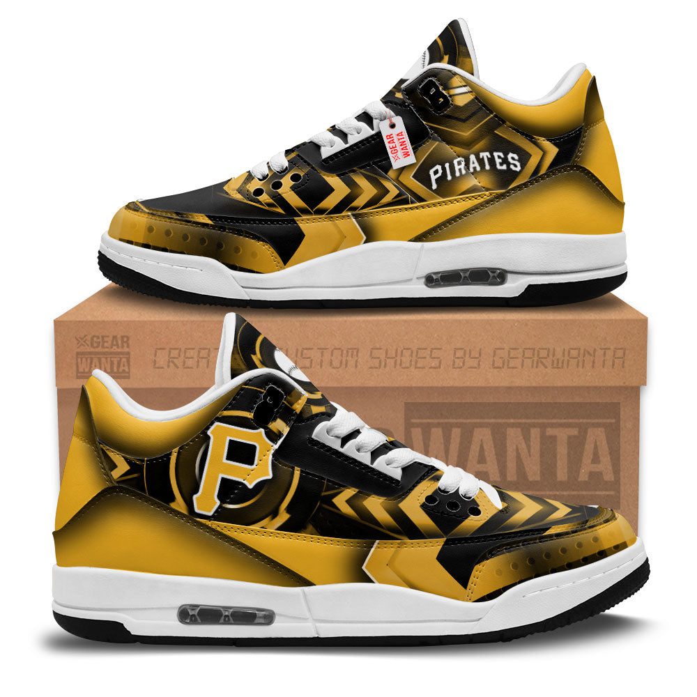 Pittsburgh-Pirates-Jordan-3-Sneakers-Custom-Shoes-WJD3105-1