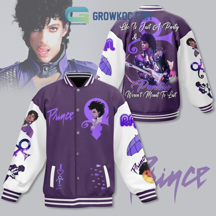 Prince Life Is Just A Party Baseball Jacket GBJ1397