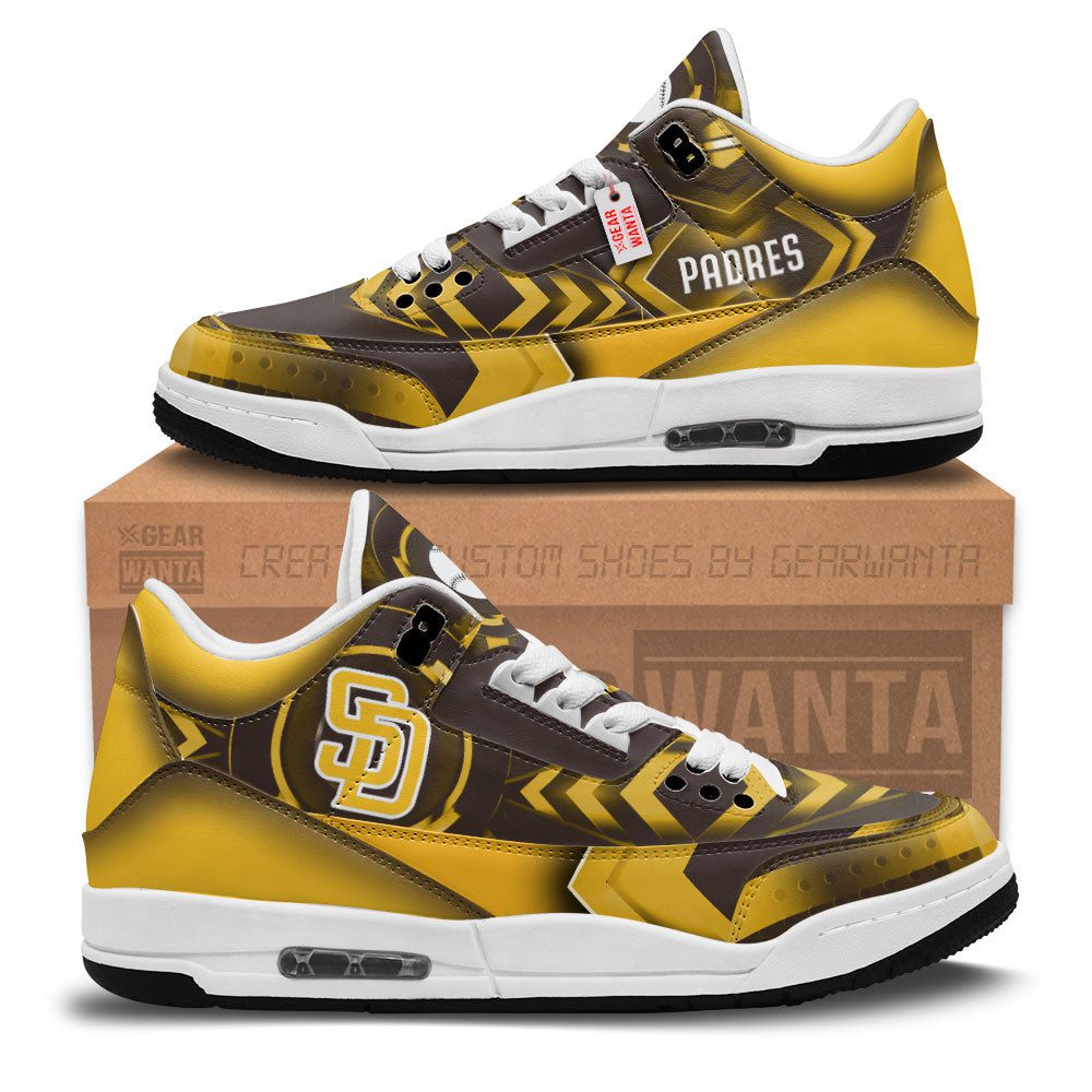 San-Diego-Padres-Jordan-3-Sneakers-Custom-Shoes-WJD3104-1