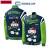 Seattle Seahawks NFL Hello Kitty Personalized Baseball Jacket GBJ1547