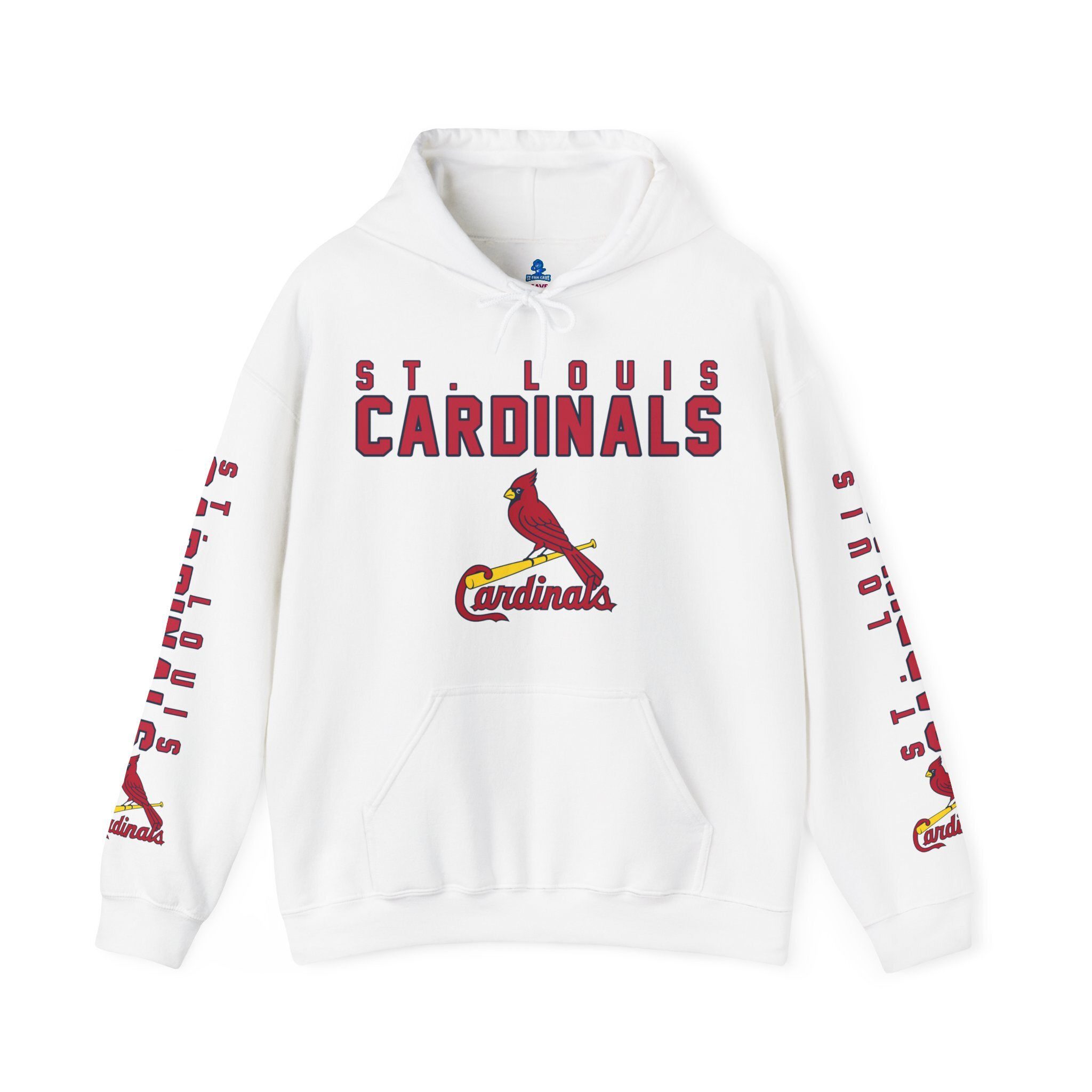 St.-Louis-Cardinals-Unisex-Hooded-Sweatshirt-Pullover-Hoodie-JSH1118 St. Louis Cardinals Unisex Hooded Sweatshirt - Pullover Hoodie JSH1118