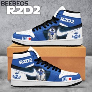 Star Wars R2D2 Air Jordan 1 High Top Shoes JD1 Sneakers BJD5069