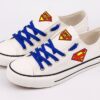 Superman Shoes Superman Low Top Canvas Sneakers  ELT1005