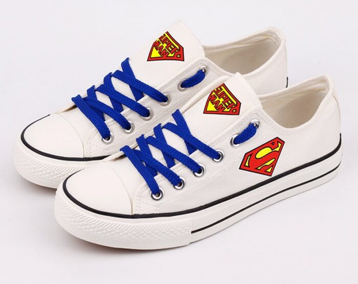 Superman Shoes Superman Low Top Canvas Sneakers  ELT1005