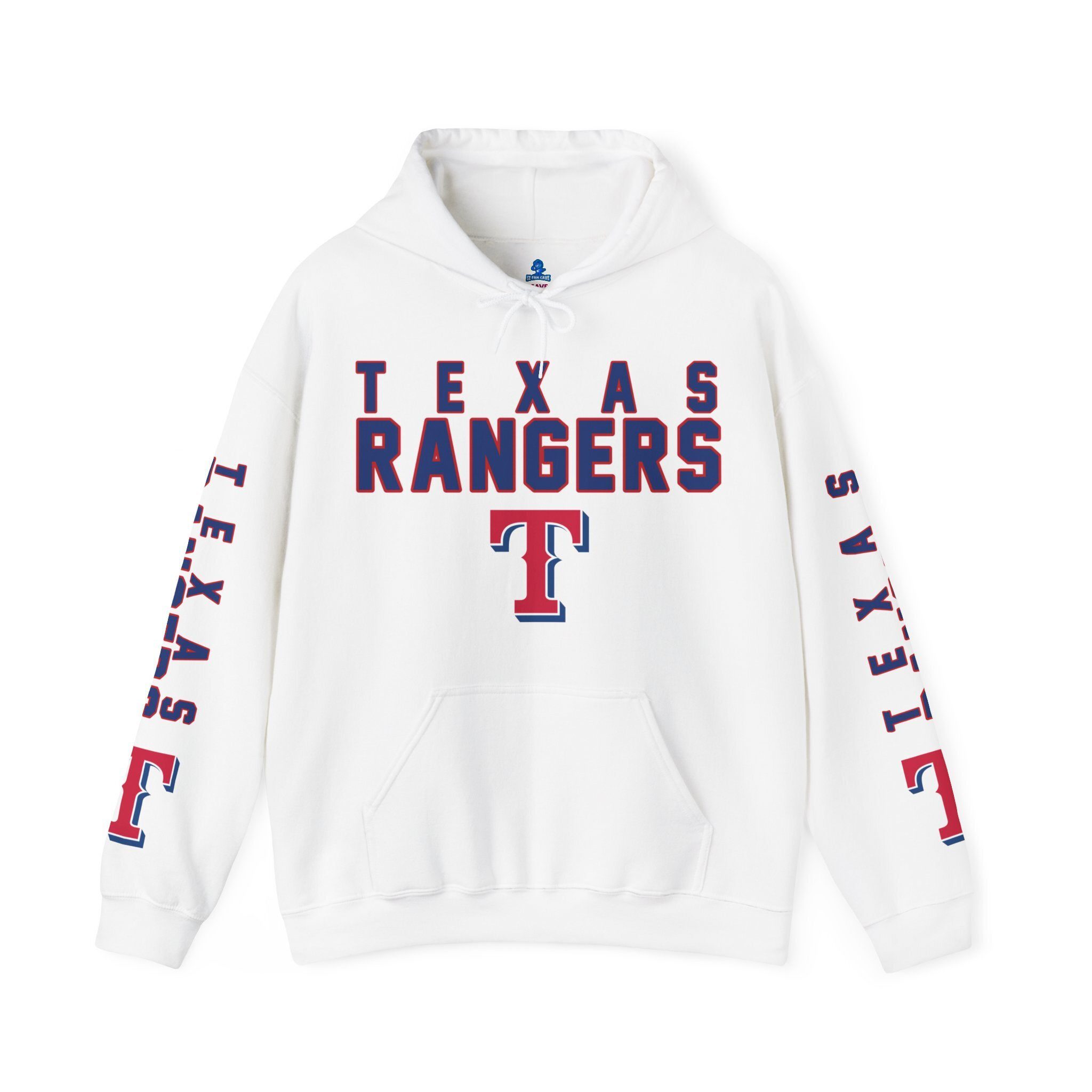 Texas-Rangers-Unisex-Hooded-Sweatshirt-Pullover-Hoodie-JSH1063 Texas Rangers Unisex Hooded Sweatshirt - Pullover Hoodie JSH1063