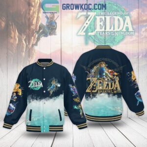 The Legend Of Zelda Breath Of The Wild Gameboy Baseball Jacket GBJ1073