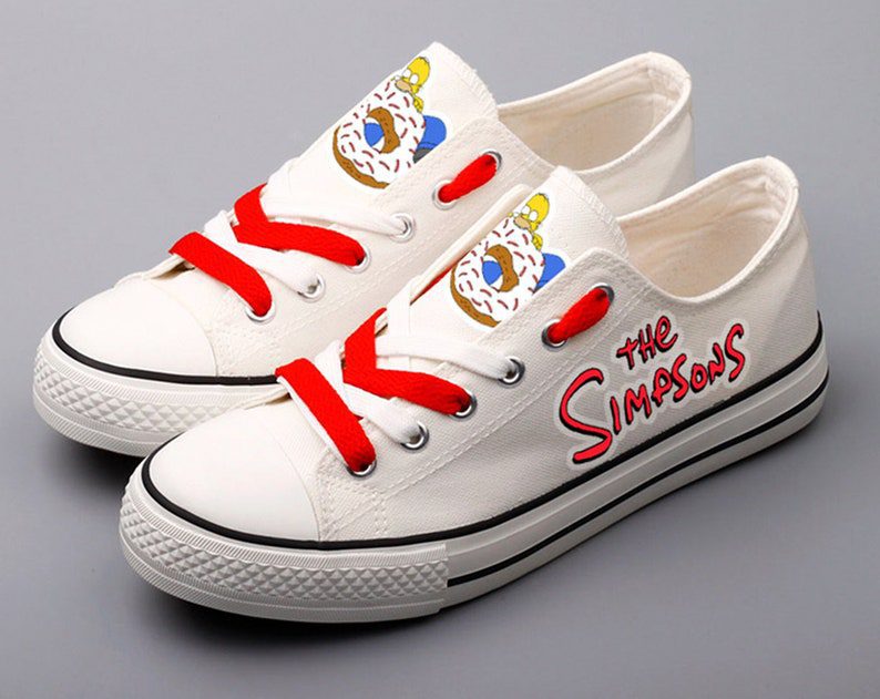 The-Simpsons-Shoes-The-Simpsons-Low-Top-Canvas-Sneakers-ELT1064 The Simpsons Shoes The Simpsons Low Top Canvas Sneakers ELT1064