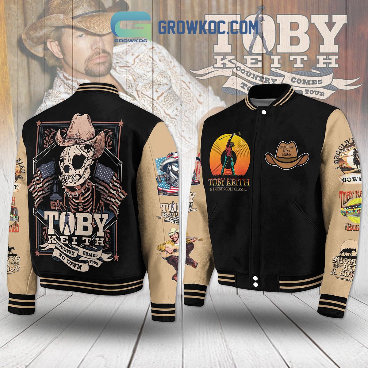 Toby-Keith-Country-Comes-To-Town-Tour-Baseball-Jacket-GBJ1160 Toby Keith Country Comes To Town Tour Baseball Jacket GBJ1160