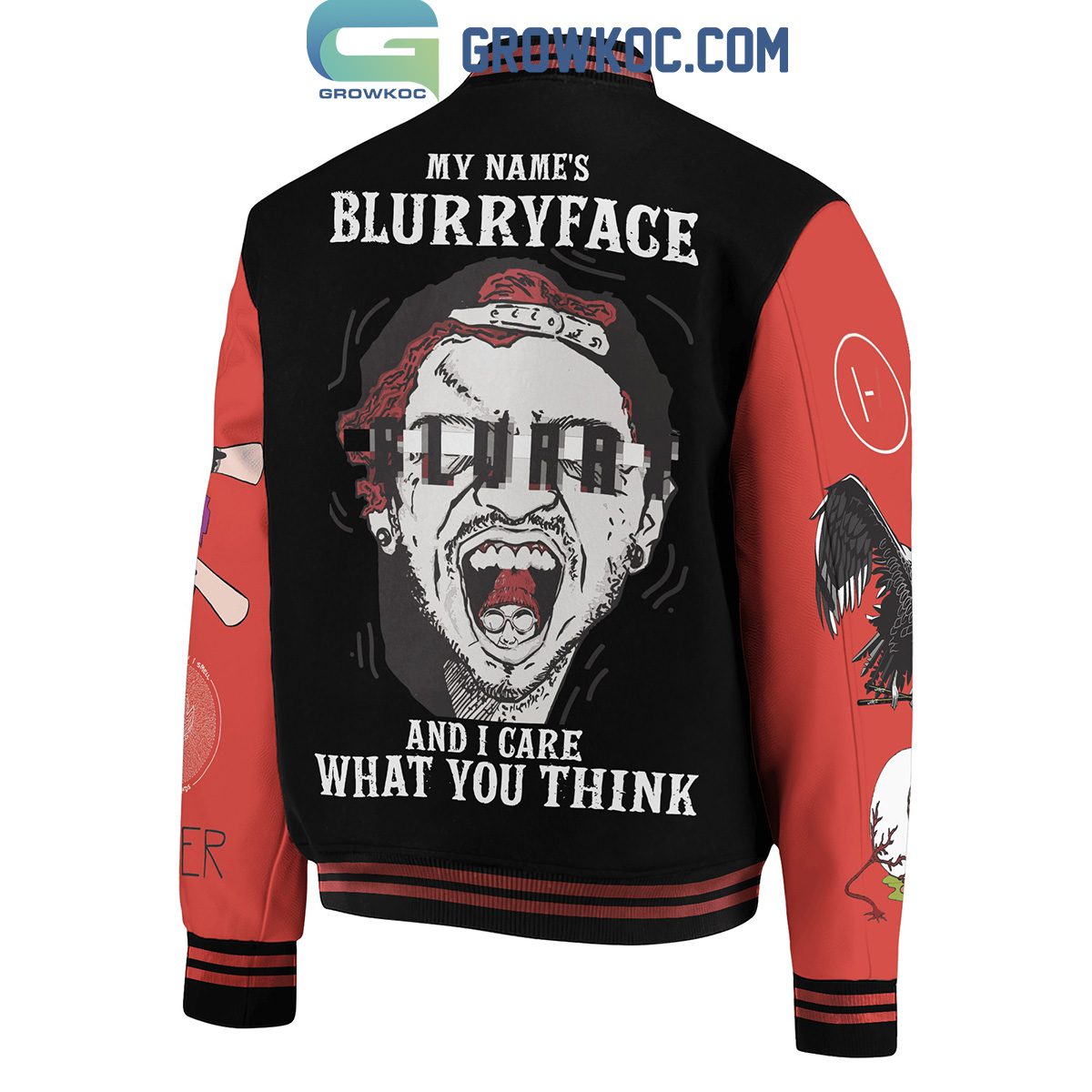 Twenty-One-Pilots-My-Names-Blurryface-I-Care-What-You-Thinks-Baseball-Jacket-GBJ1045-2
