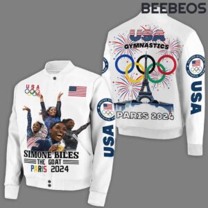 USA Gymnastics Simone Biles The GOAT Olympic Baseball Jacket GBJ1589