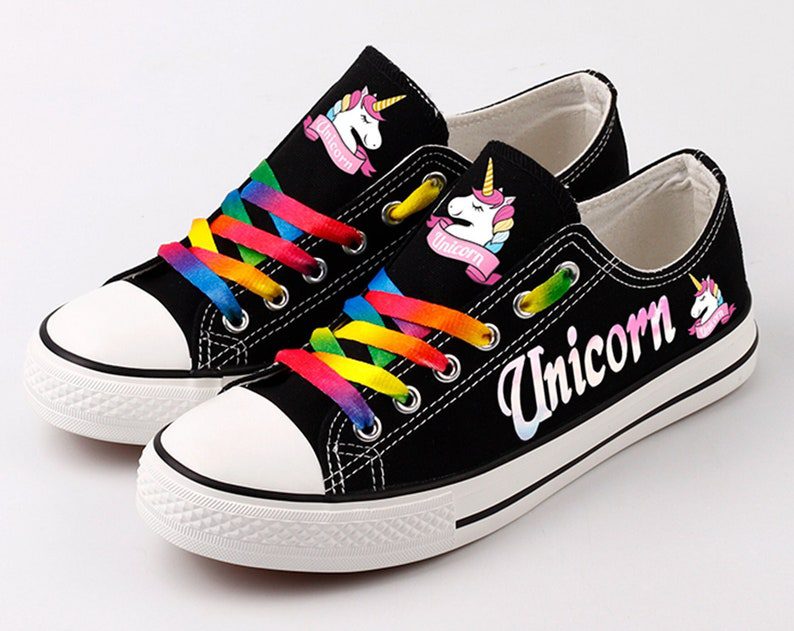 Unicorn-Shoes-Unicorn-Low-Top-Canvas-Sneakers-ELT1058 Unicorn Shoes Unicorn Low Top Canvas Sneakers  ELT1058