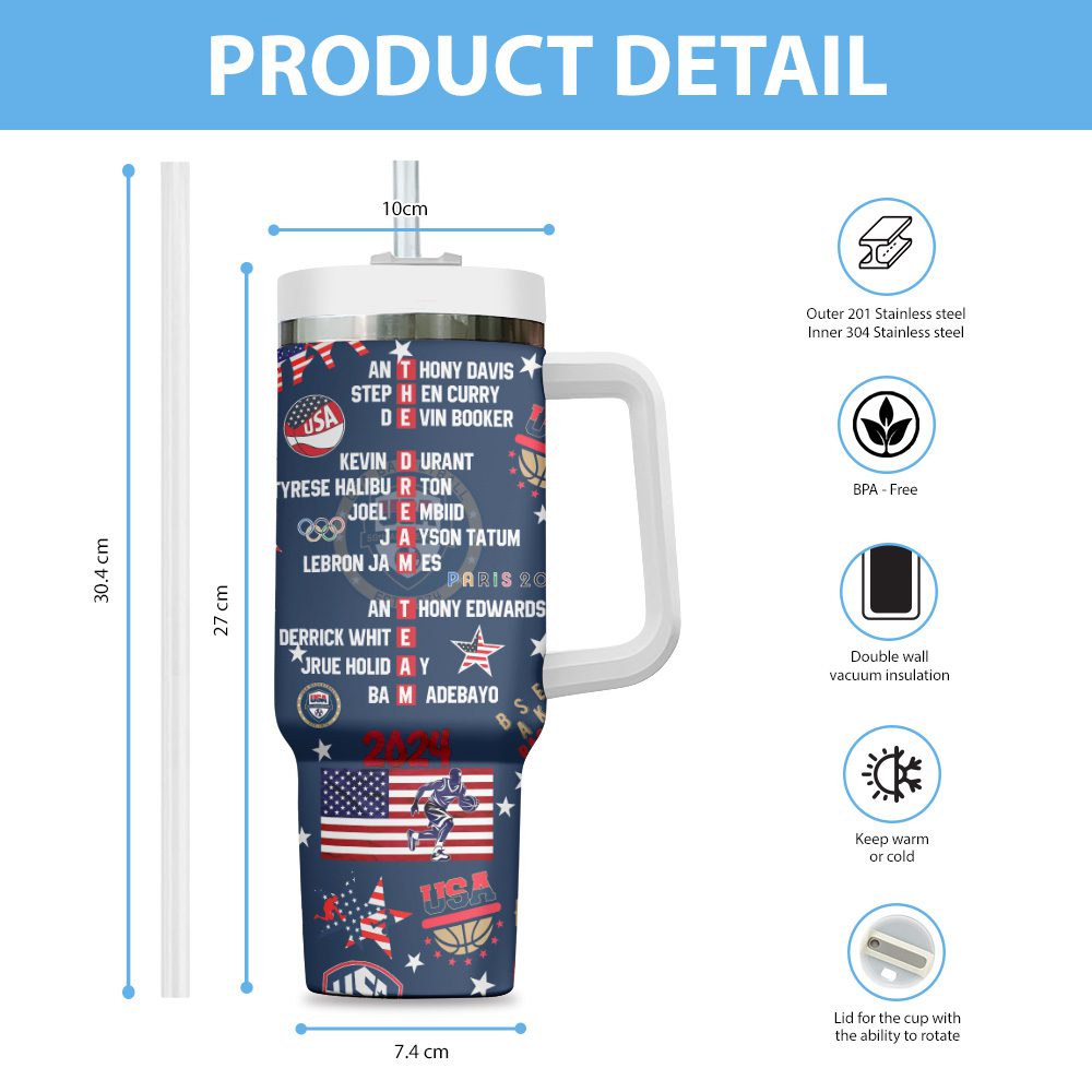 United-States-Olympic-2024-Men-National-Basketball-Team-40oz-Stanley-Tumbler-GUS1008-2