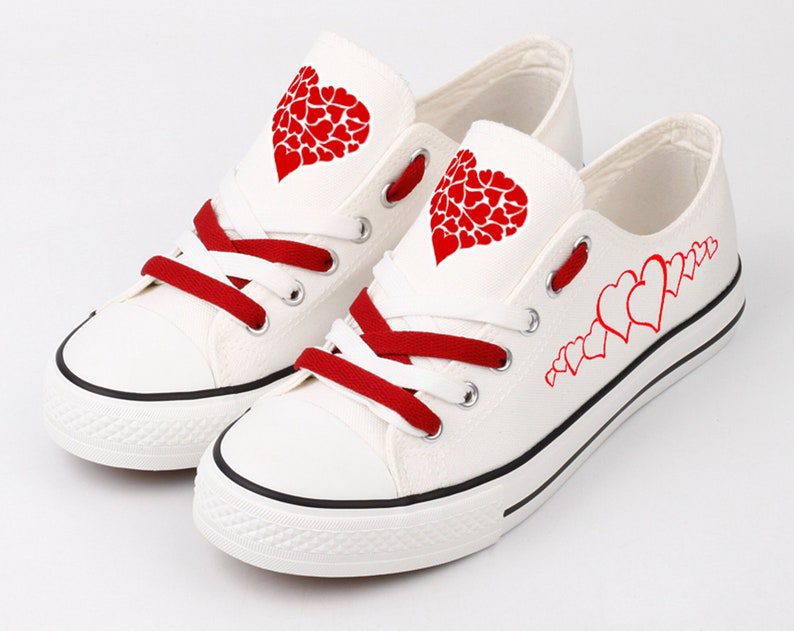 Valentines-Day-Shoes-Romantic-Low-Top-Canvas-Sneakers-ELT1146 Valentines Day Shoes Romantic Low Top Canvas Sneakers ELT1146