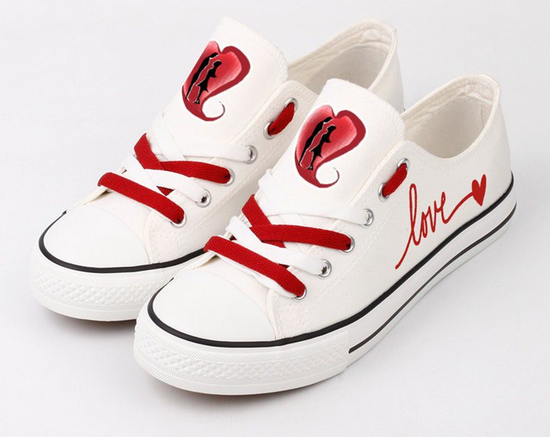 Valentines-Day-Shoes-Romantic-Low-Top-Canvas-Sneakers-ELT1155 Valentines Day Shoes Romantic Low Top Canvas Sneakers ELT1155