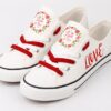 Valentines Day Shoes Romantic Low Top Canvas Sneakers ELT1156
