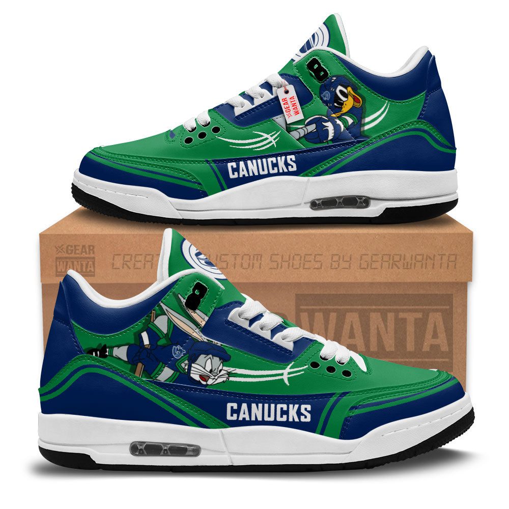 Vancouver-Canucks-Jordan-3-Sneakers-Custom-Shoes-WJD3177-1