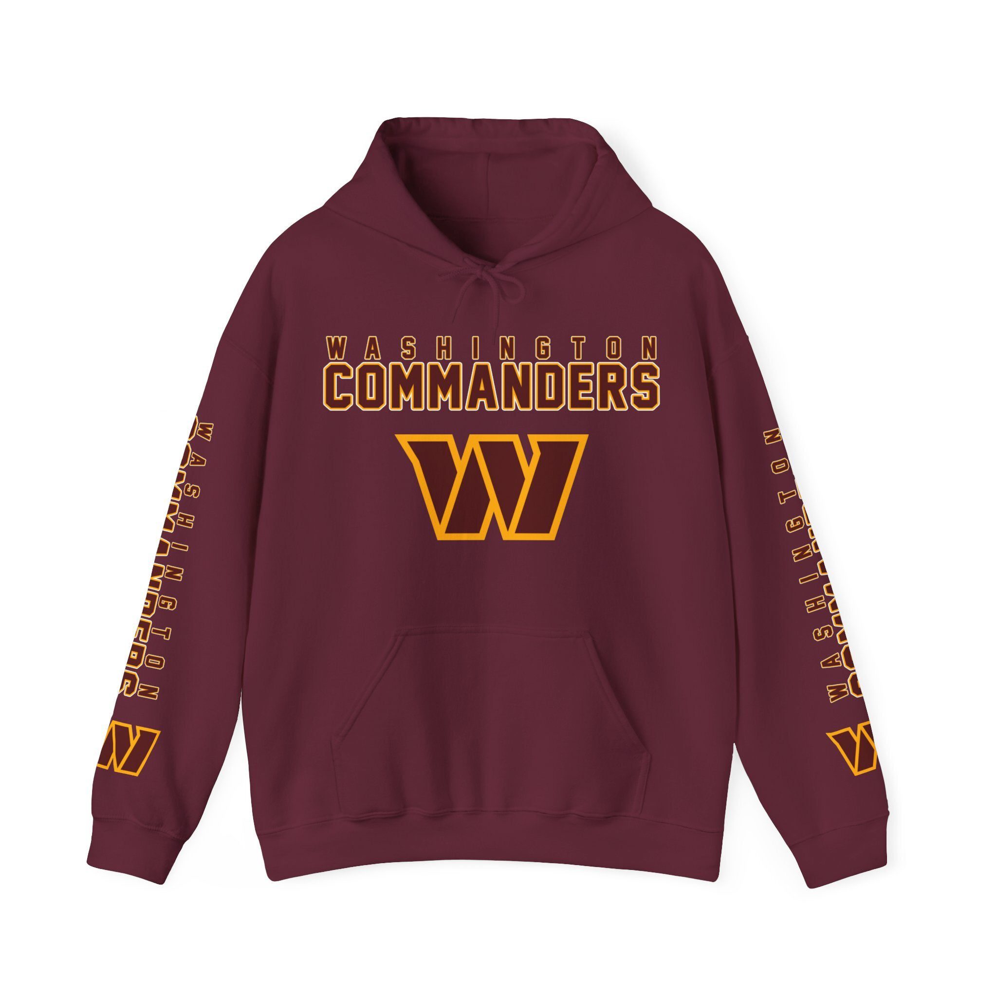 Washington-Commanders-Unisex-Hooded-Sweatshirt-JSH1098 Washington Commanders Unisex Hooded Sweatshirt JSH1098