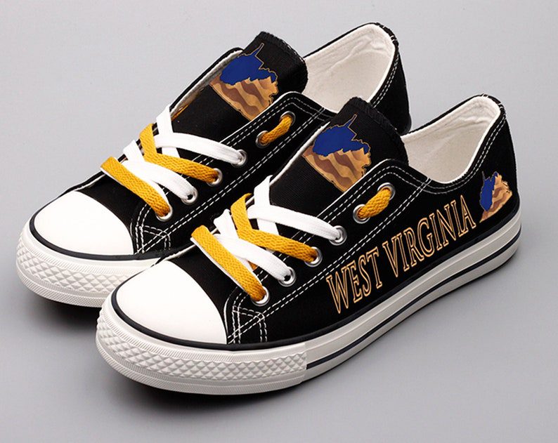 West-Virginia-Low-Top-Canvas-Shoes-West-Virginia-State-ELT1089 West Virginia Low Top Canvas Shoes West Virginia State ELT1089