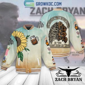 Zach Bryan Find Someone Who Grows Flowers In The Darkest Parts Of You Baseball Jacket GBJ1090