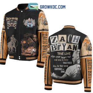 Zach Bryan True Love Rips Your Heart Out And Puts It Back Together Baseball Jacket GBJ1200
