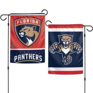 Florida Panthers 2 Sided Garden Flag Yard Banner