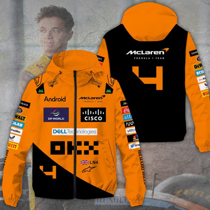 Mclaren x Lando Norris 3D Windbreaker Jacket GWJ1020