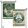 Milwaukee Bucks Double Sided Garden Flag NBA Yard Banner Outdoor