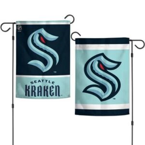 Seattle Kraken Inaugural Season 2 Sided Garden Flag Yard Banner