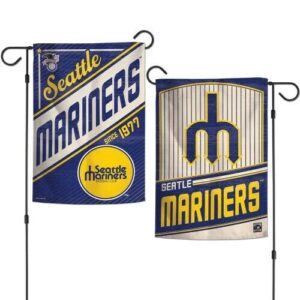 Seattle Mariners Cooperstown Coll. 2 Sided Garden Flag Yard Banner