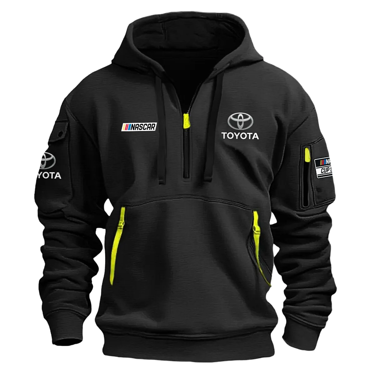 Toyota Nascar Cup Series Color Black Quarter Zip Hoodie KQZ1000