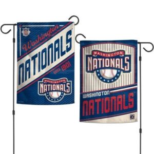 Washington Nationals 2 Sided Garden Flag Yard Banner