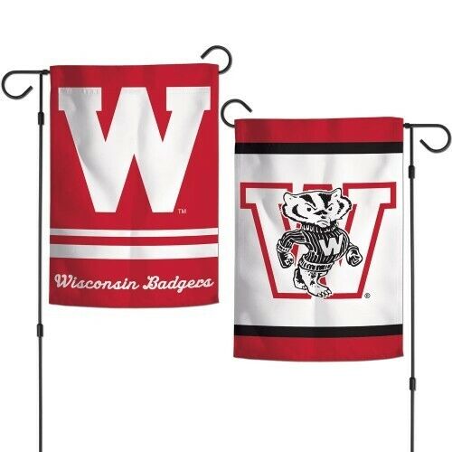 Wisconsin-Badgers-College-Vault-2-Sided-Garden-Flag-Yard-Banner Wisconsin Badgers College Vault 2 Sided Garden Flag Yard Banner