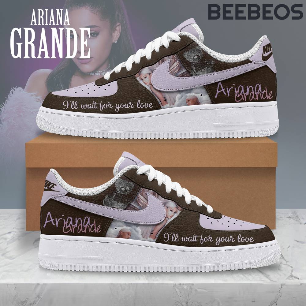 Ariana Grande Wait For Your Love Air Force 1 Shoes Ariana Grande Wait For Your Love Air Force 1 Shoes AF1 Limited Sneakers