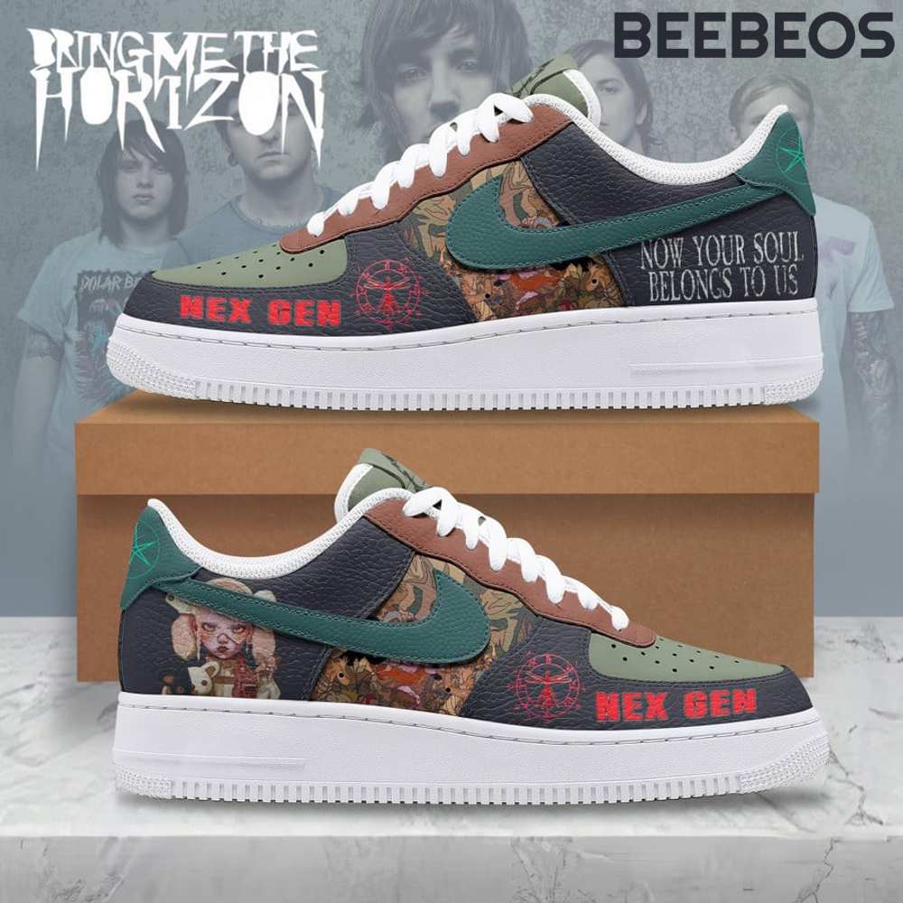 Bring Me the Horizon Nex Gen Air Force 1 Bring Me the Horizon Nex Gen Air Force 1 Shoes AF1 Limited Sneakers