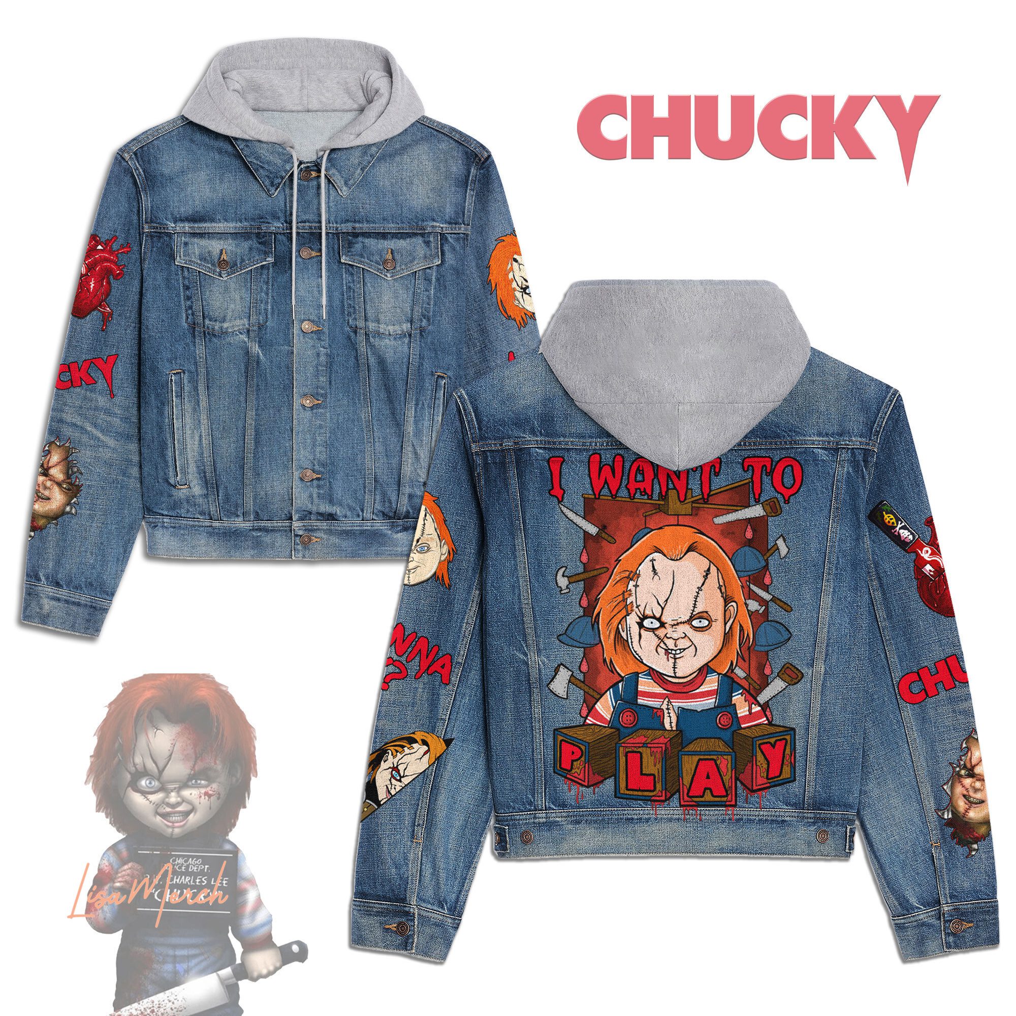 Chucky-Hooded-Denim-Jacket-LDN1111 Chucky Hooded Denim Jacket LDN1111