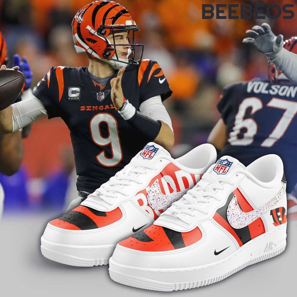 Cincinnati Bengals NFL Nike Air Force 1 Cincinnati Bengals NFL Nike Air Force 1 Shoes AF1 Limited Sneakers