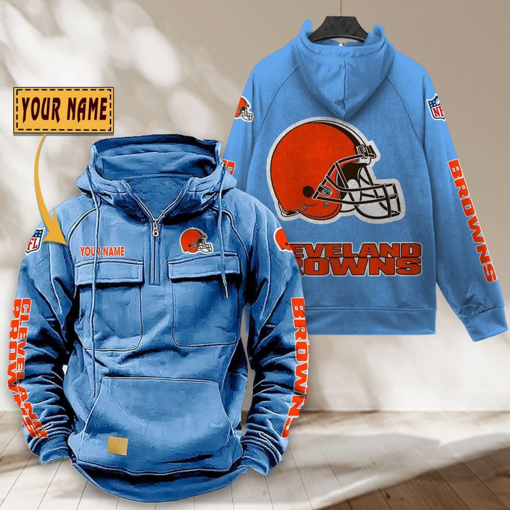 Cleveland-Browns-NFL-Personalized-Multi-Pocket-Quarter-Zip-Vintage-Hoodie-WVH1041-3